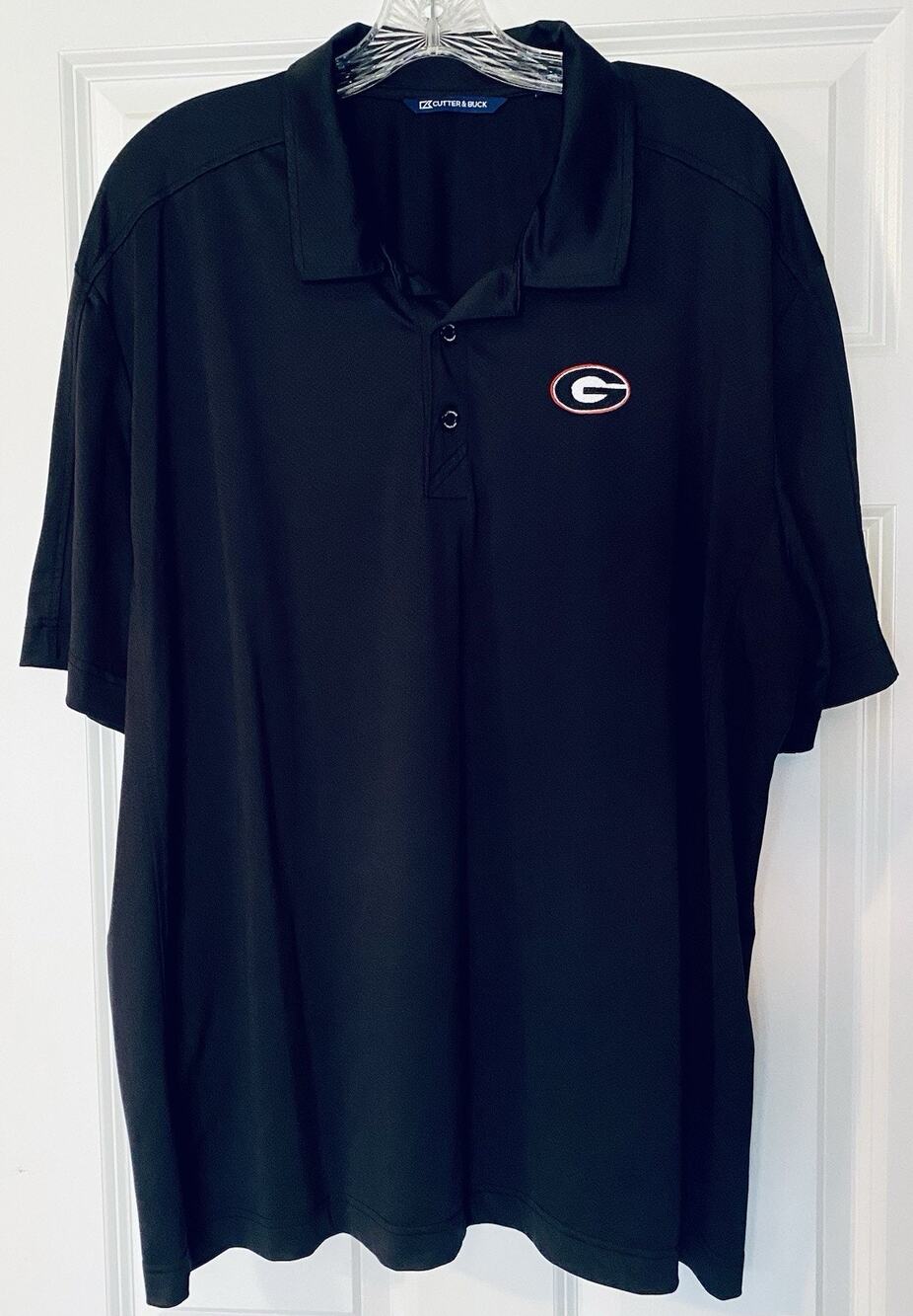 Cutter & Buck Georgia Bulldogs Men's XXL Polo Shirt Black UGA Performance